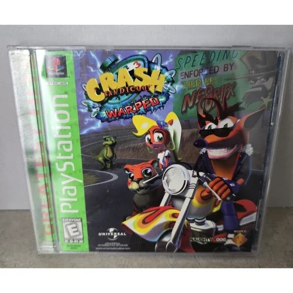 Crash Bandicoot Warped PS1 (Sony PlayStation 1) *Not tested*