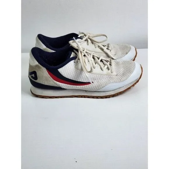 Fila Athletic White Sneakers, White Size 9