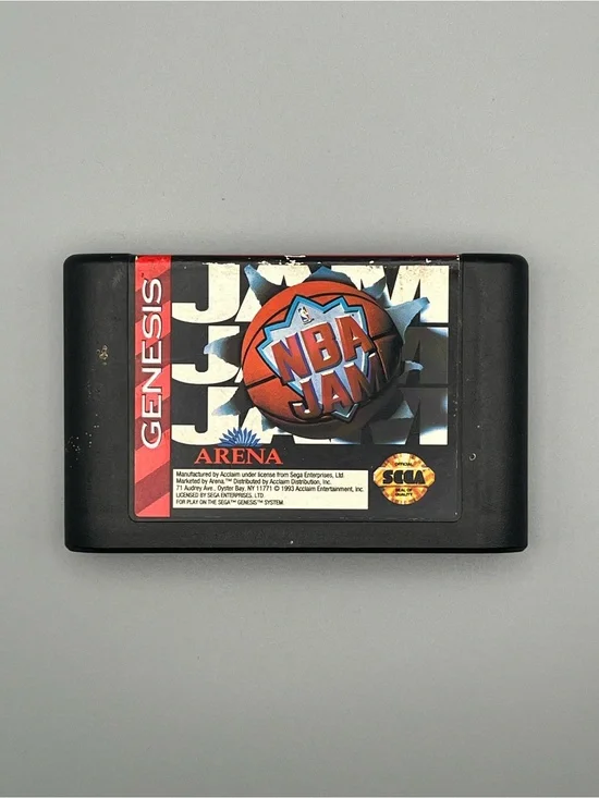 Sega Genesis NBA Jam Game Cartridge