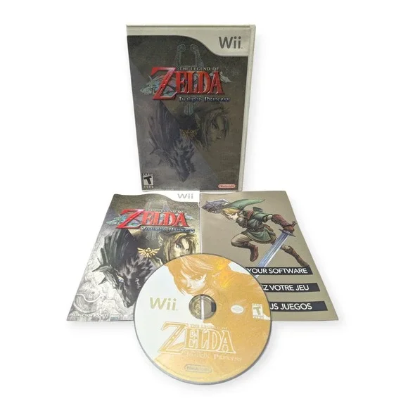 The Legend of Zelda Twilight Princess Nintendo Wii CIB Complete Link Wolf