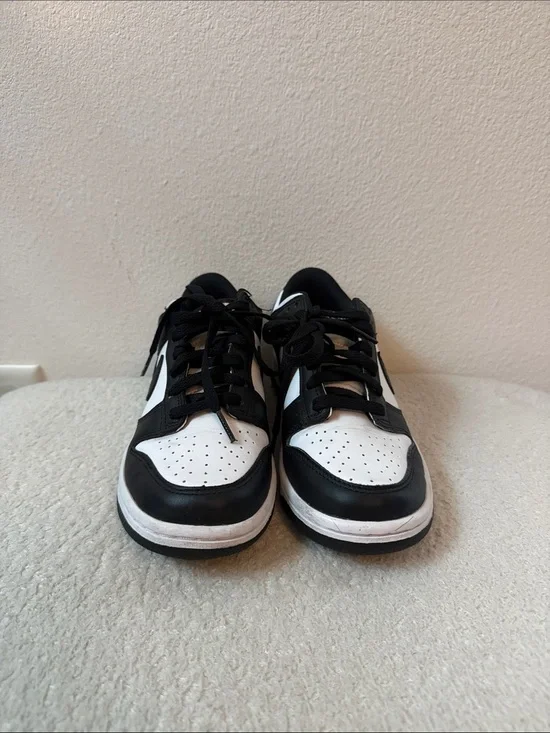 Nike Kids Black and White Low-Top Sneakers