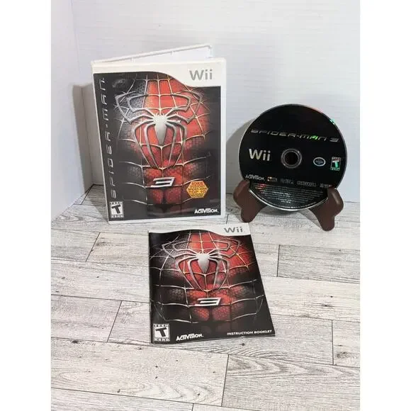 Spider-Man 3 (Nintendo Wii) CIB COMPLETE & TESTED Spiderman Video Game