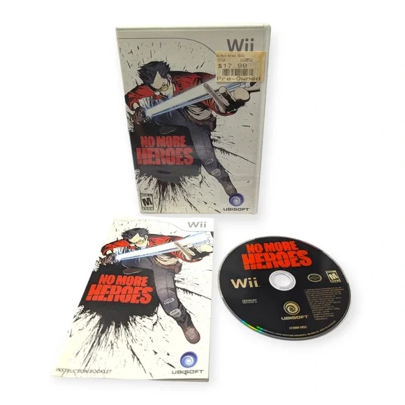 No More Heroes Nintendo Wii Action Game Ubisoft Complete CIB Travis Touchdown