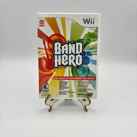 Band Hero (Nintendo Wii, 2009) CIB w/ Manual - CLEANED & TESTED