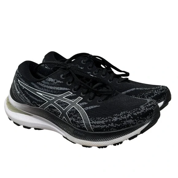 ASICS Gel-Kayano 29 Womens 8 Running Shoes Black White 1012B272 Sneakers