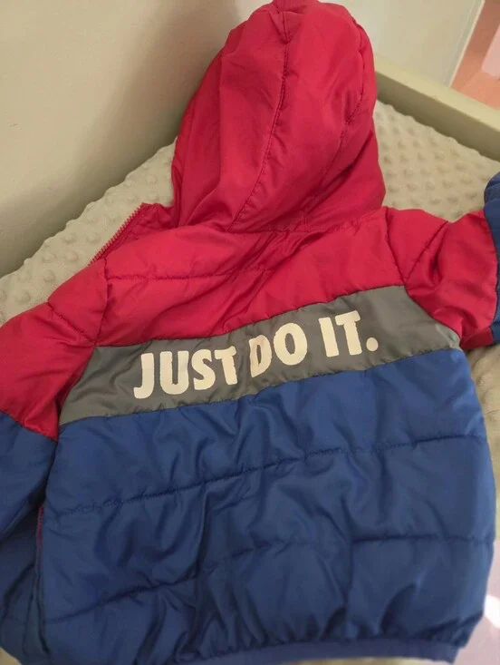 Nike Toddler Boys Colorblock Just Do It Puffer Jacket 3T