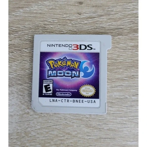 Pokemon Moon Nintendo 3DS Game Cartridge CTR-BNEE-USA Authentic RPG