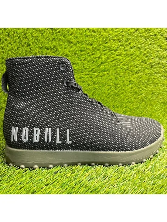 Nobull Outwork High-Top Mens Size 8 Womens 9.5 Black Gum Athletic Training Shoes