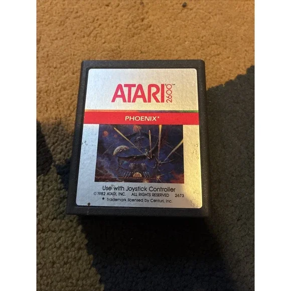 Phoenix Atari 2600 Game Cartridge CX2673 Atari Arcade Shooter 1982
