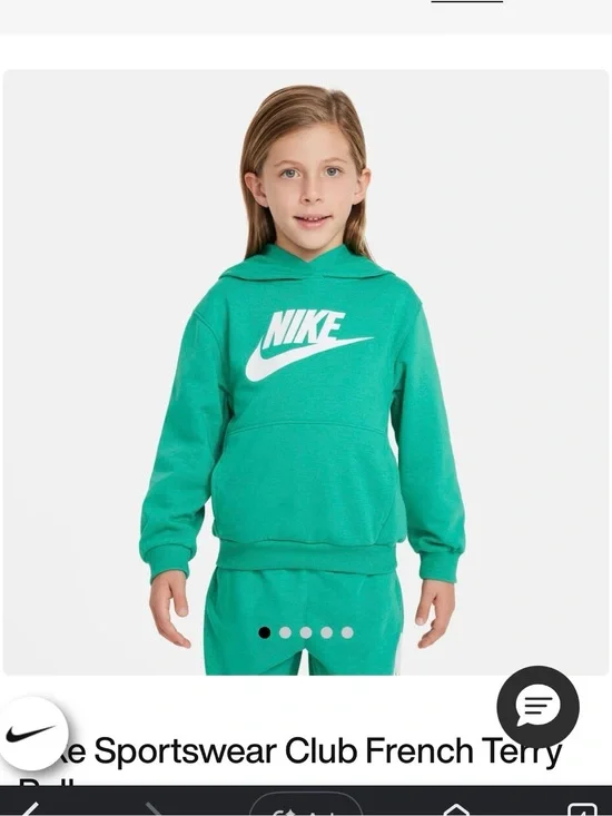 Nike Kids' Green Sportswear Club Hoodie