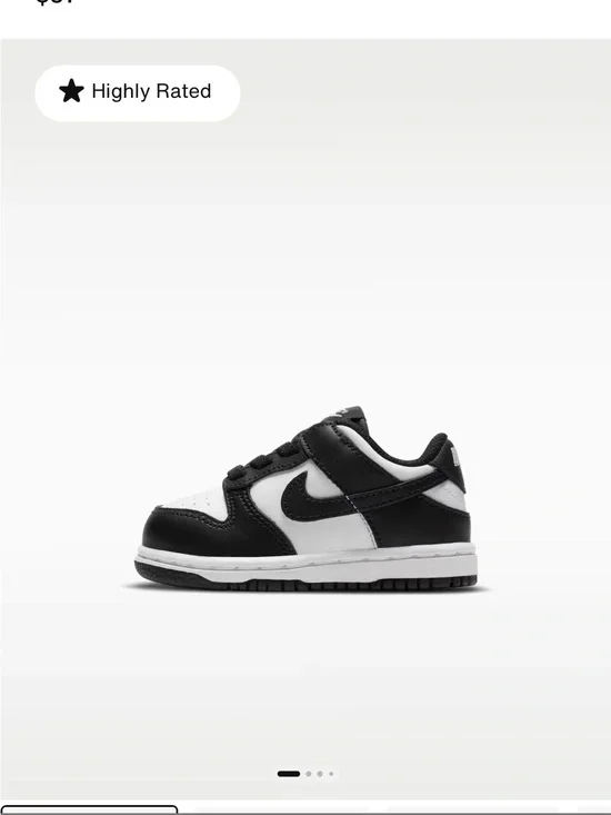 Nike Kids' Black/White Low-Top Sneaker