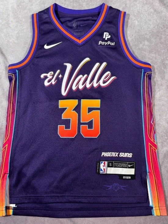 Phoenix Suns #35 Durant Swingman Jersey Nike Youth Small City Edition