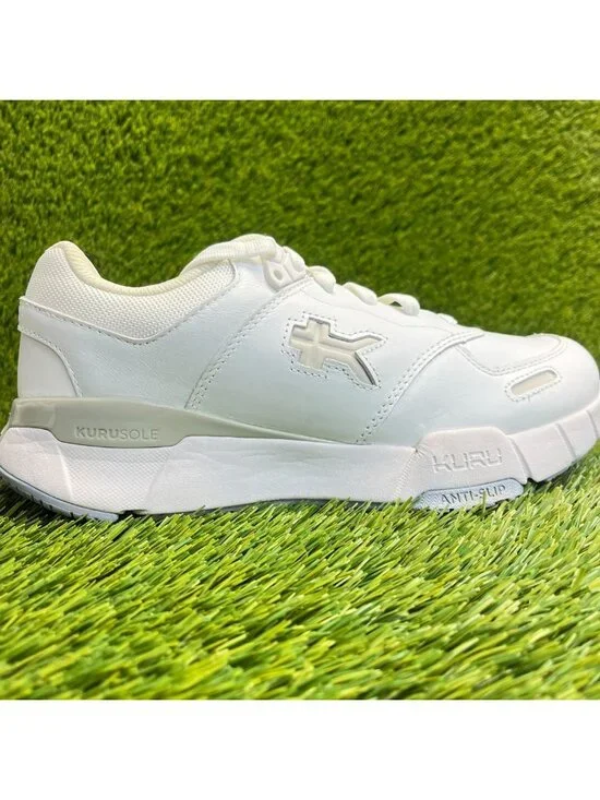 Kuru Kinetic 2 Womens Size 8.5 White Athletic Running Leather Shoes Sneakers