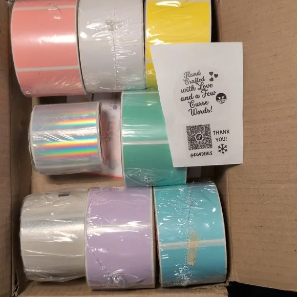 Holographic 100 Personalized 2inch Circle Stickers With