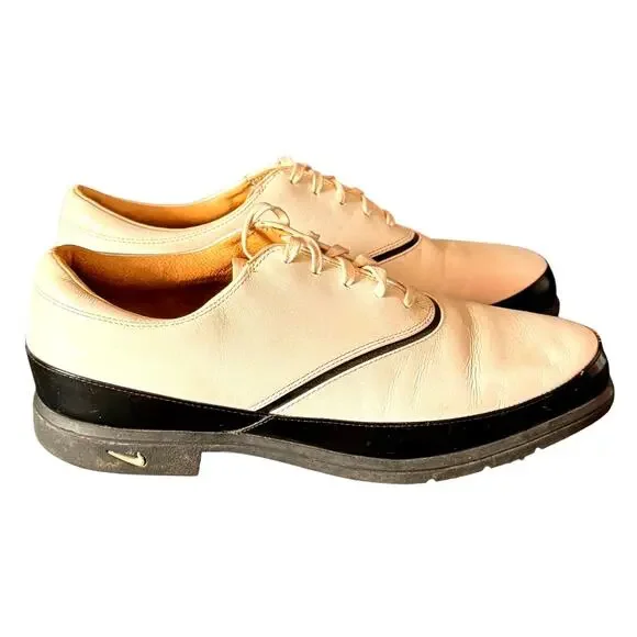 Nike Air Comfort Verdana Last Women's Leather Golf Shoes 9.5 UK7 EU41 Vtg Oxford
