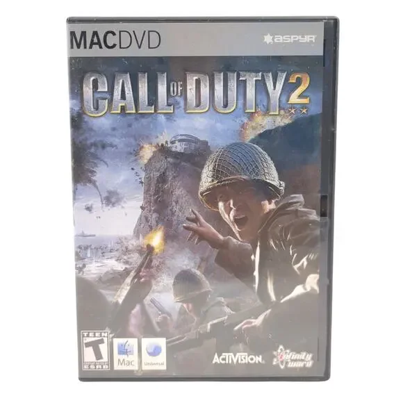 Call of Duty 2 Mac DVD Video Game Multiplayer FPS WWII