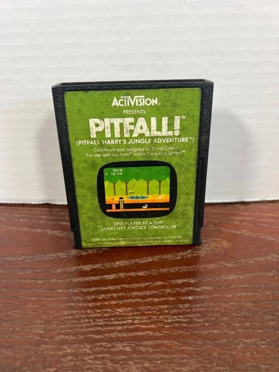Activision Pitfall! Atari 2600 Game Cartridge 1982 Classic Retro Gaming