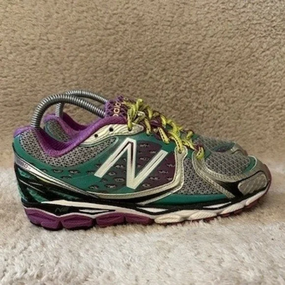 New Balance 1080v3 Womens 7 Running Shoes Teal Purple Silver W1080SP3 N2