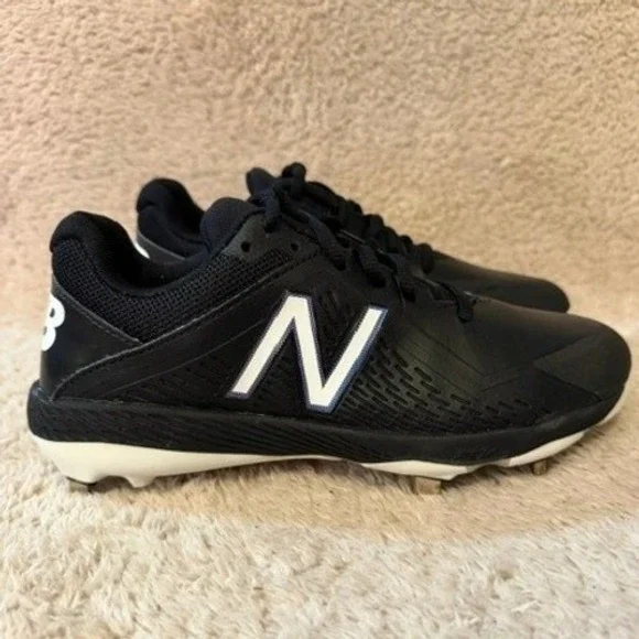 New Balance Fuse v1 Womens 5.5 D Wide Metal Softball Cleats Black White SMFUSEK1