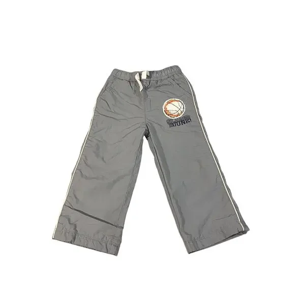 Children's Place Gray Basketball Nylon Track Pants Kids Boys Sz 2T