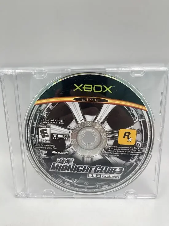 Midnight Club 3: DUB Edition Microsoft Xbox Original Disc Only