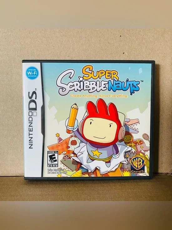 Nintendo Super Scribblenauts Puzzle Adventure EUC includes box, game, pamphlet
