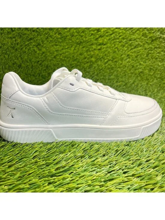 Flux Footwear Adapt Leather Trainer White Womens Size 9 Athletic Shoes Sneakers