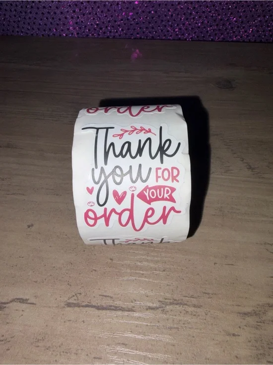 200 Thank You for Your Order Stickers Roll | Small Business Packaging Labels