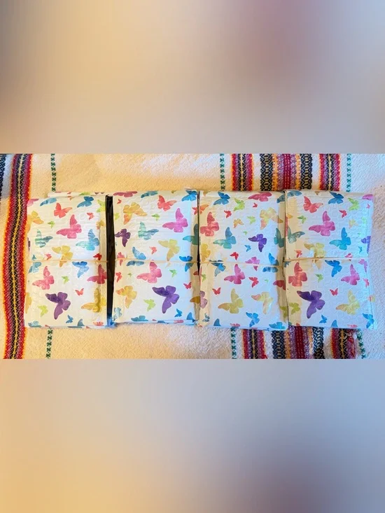 Multicolored Butterfly 4x8 Bubble Mailers 40 count NWOT