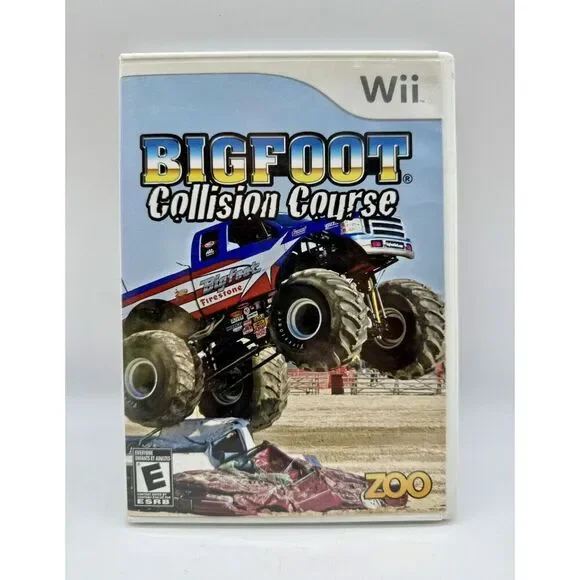 Bigfoot: Collision Course (Nintendo Wii, 2008)‎ Game Case And Manual Tested