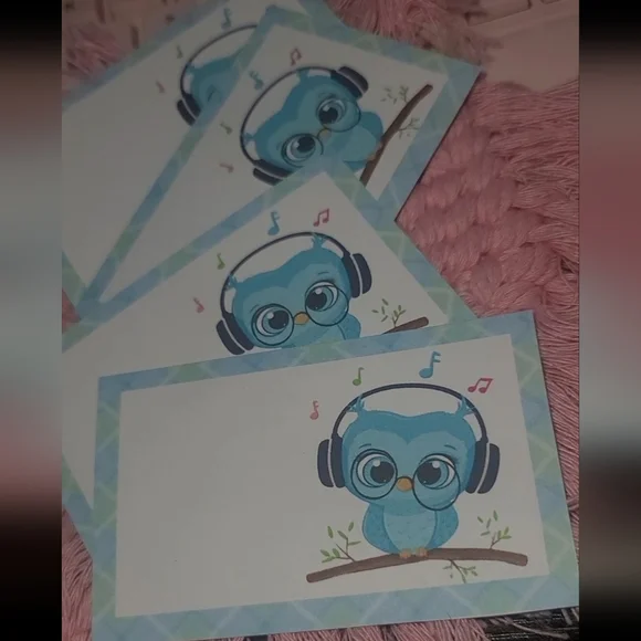 30 ct Cards Blank Space thank you cards blue