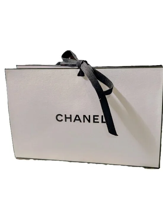 New Authentic White Classic Chanel • Gift Bag • 8.5”X 5.1” X 3.0”