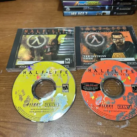 HALF LIFE, COUNTER STRIKE, PC CD-ROM Games Free Shipping