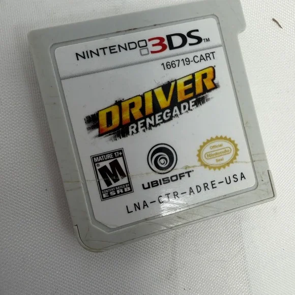 Driver Renegade Nintendo 3DS Game Cartridge LNA-CTR-ADRE-USA Ubisoft 2011 Racing
