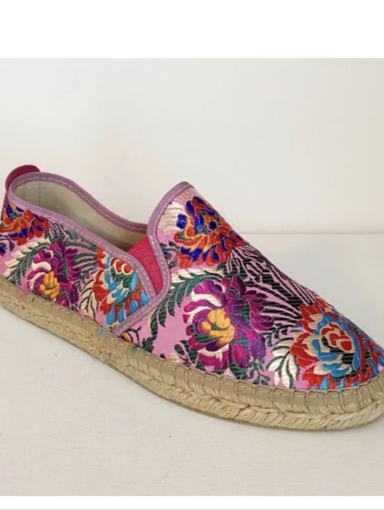 NWT Fabiolas Embroidered Espadrilles Handmade Shoes Made in Spain