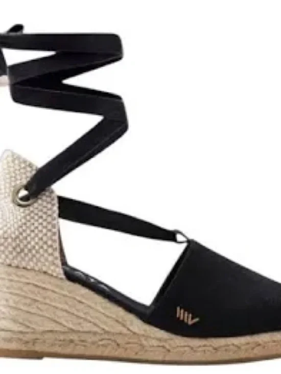 VISCATA Barcelona Lace-Up Espadrille Wedge Sandals Size 40 | Made in Spain 🇪🇸