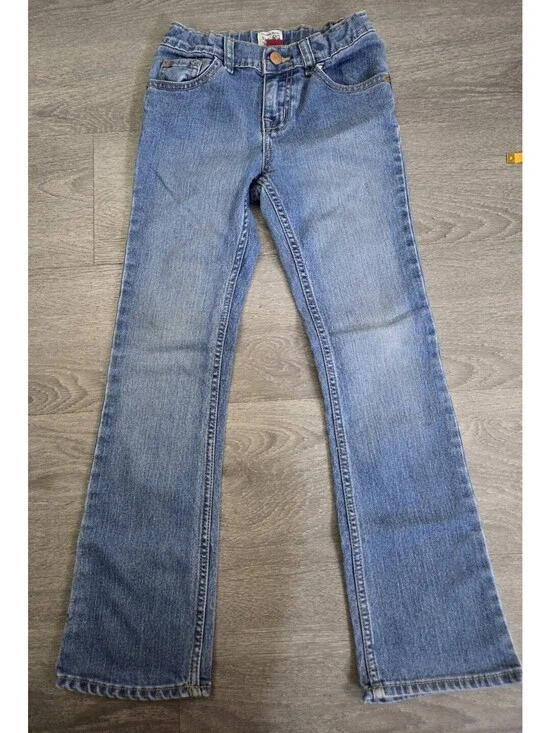 The Children's Place Est. 89 Girls Bootcut Stretch Jeans Size 8 Light Wash