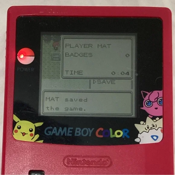 Pokemon Crystal Version Nintendo Gameboy Color Game Boy 2000 Authentic Original