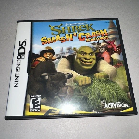 Shrek: Smash n' Crash Racing (Nintendo DS 2007) Excellent Condition Complete CIB
