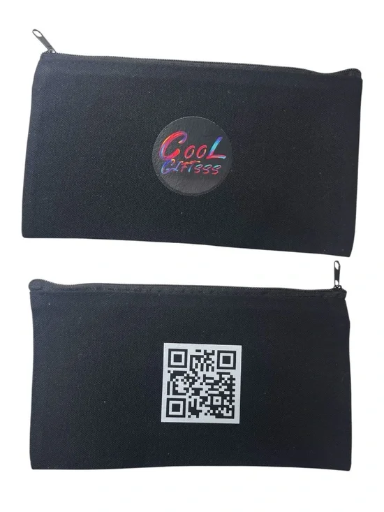 1 makeup bag customizable with your QR code & design in my closet or your logo.