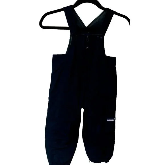 The Childrens Place Navy Bib Snowsuit‎ Kids 36M 3T Fleece Thermolite Insulated