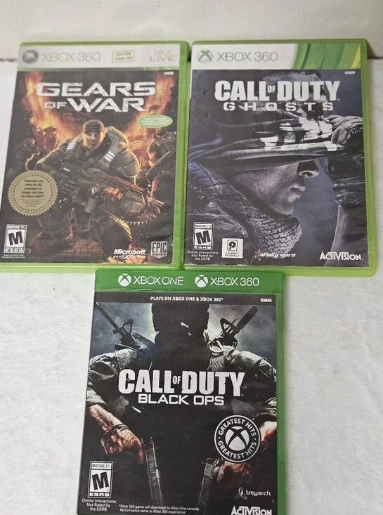 One 360 Call of Duty Black Ops COD Ghosts Geara Of War
