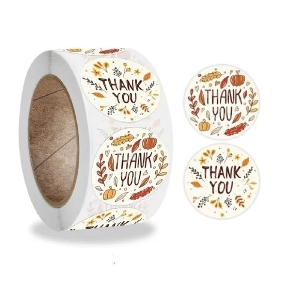 Thank You Stickers! 500 total, 1.5” 2 Designs, Professional Classy!