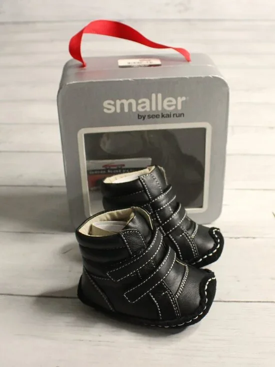 See Kai Run Baby Boy's Leather Boots Size 0-6 Months Black