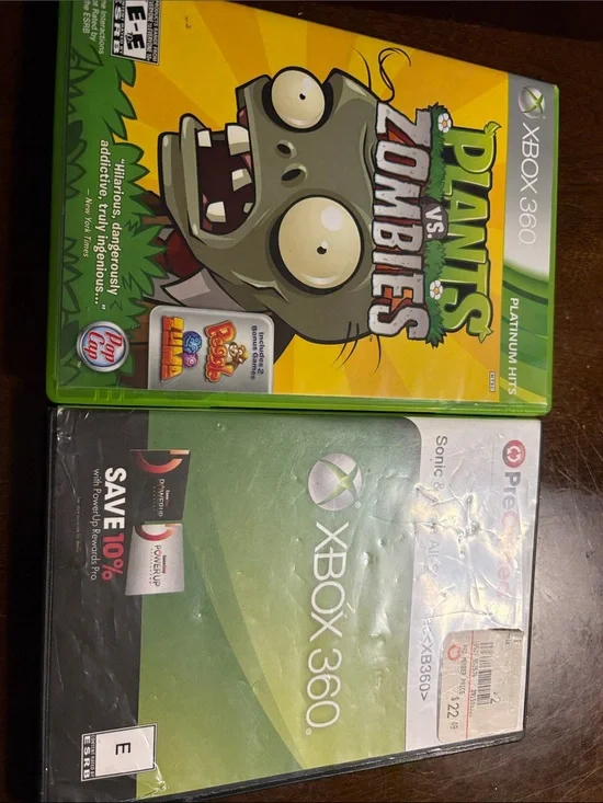 Plants vs. Zombies & sonic & sega all-stars rac