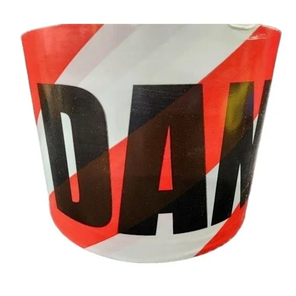 LARGE ROLL - Barricade Tape DANGER H2S w/ Red‎ Stripes 6