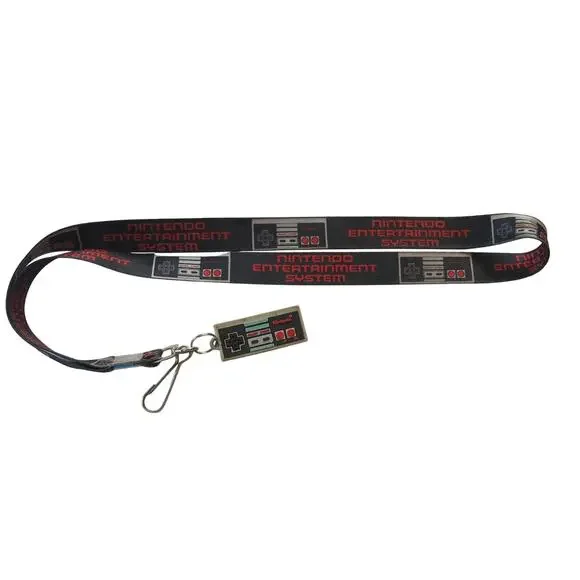 NINTENDO Controller Lanyard with Clip Video Games Logo Gaming