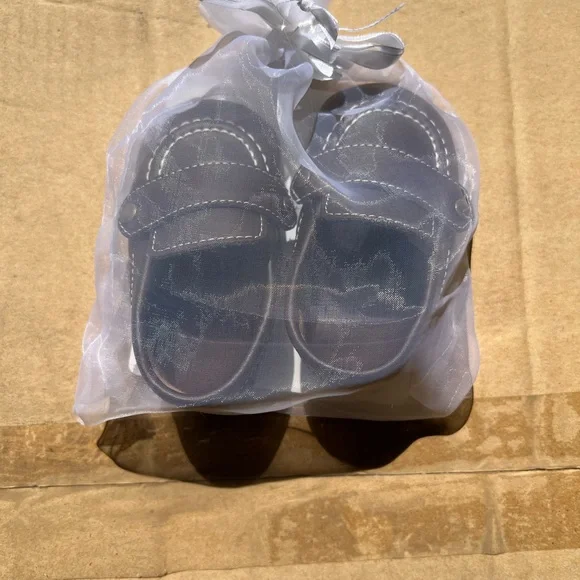 Baby Deer Navy Baby/Toddler Strap Shoes
