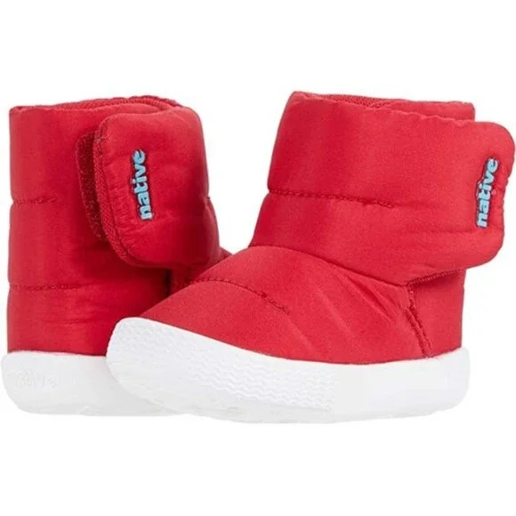 Native Shoes Chamonix Winter Boots Toddler US 1 Ski Red Insulated Ankle JOBB2260