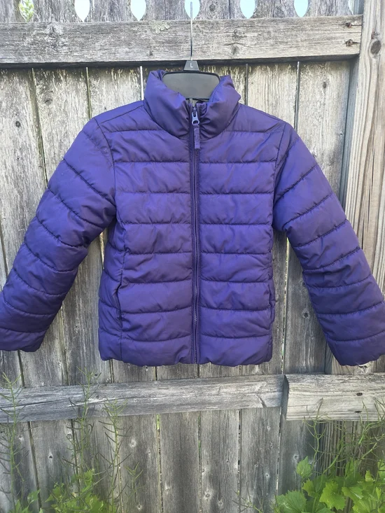 Childrens Place Girls' Lightweight Puffer Jacket - Purple